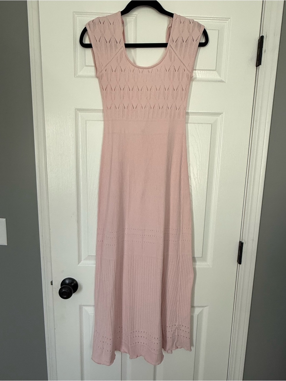 FREE PEOPLE Robin Seamless Bodycon Midi Rose Petal Pink Dress- size xs/s - Picture 3 of 5